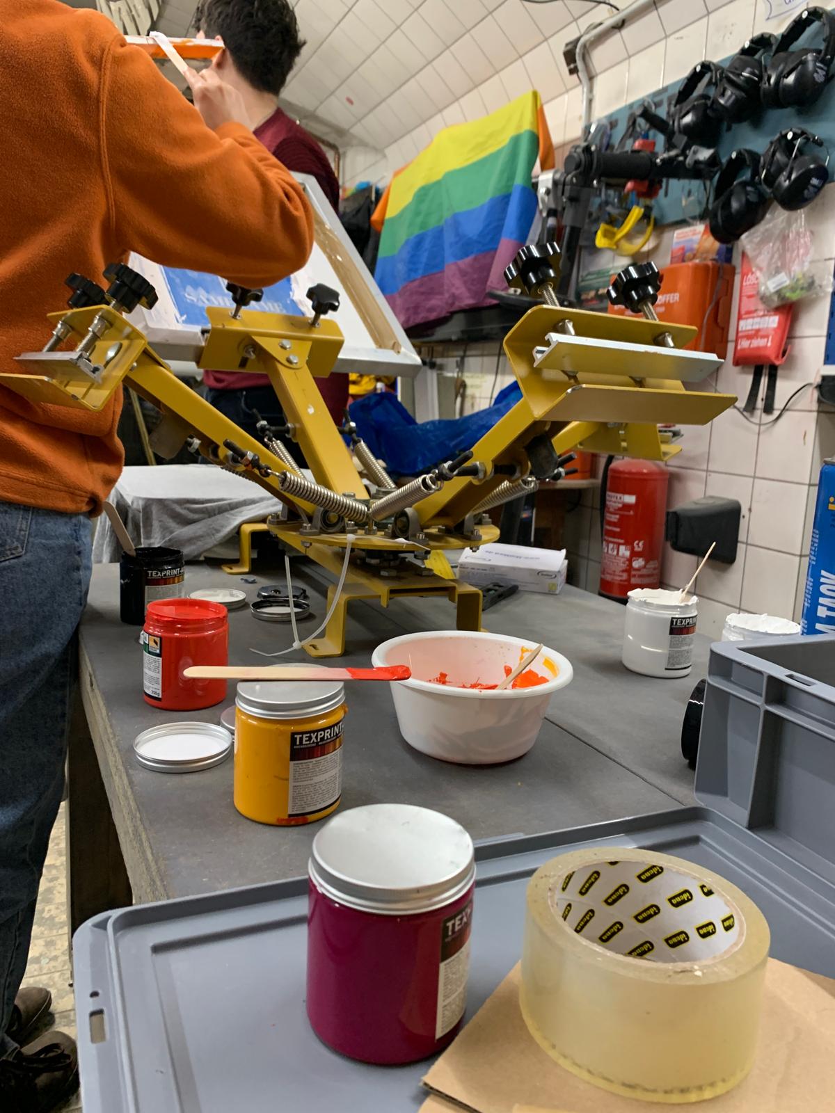 Siebdrucken im Innwerk